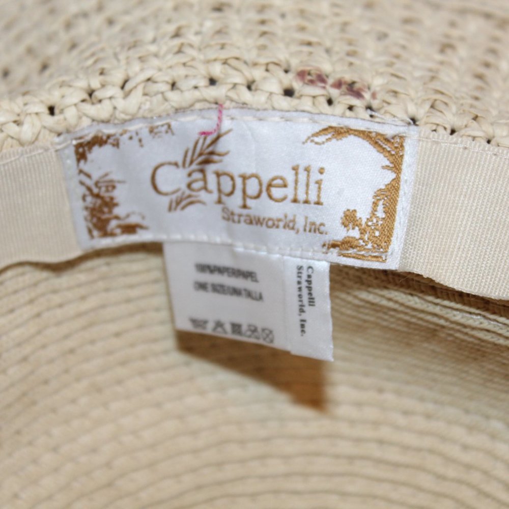 Vintage Cappelli Prairie Straw Sun Hat - Picture 5 of 5